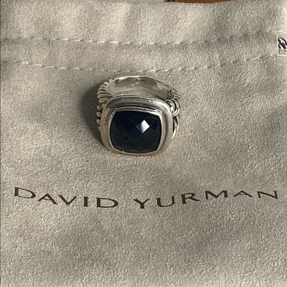 David Yurman Albion Black Onyx Ring 14MM - Picture 2 of 5
